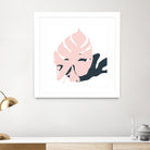 Pink Protector by Niya Christine on GIANT ART - pink contemporary, floral/still life, leaves