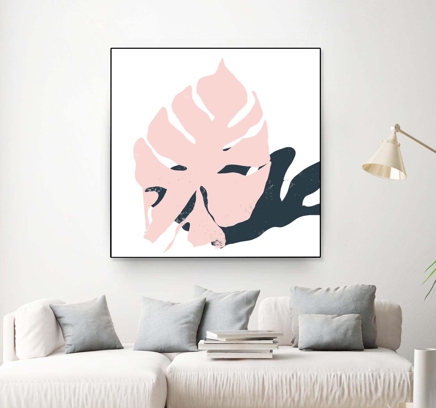Pink Protector by Niya Christine on GIANT ART - pink contemporary, floral/still life, leaves