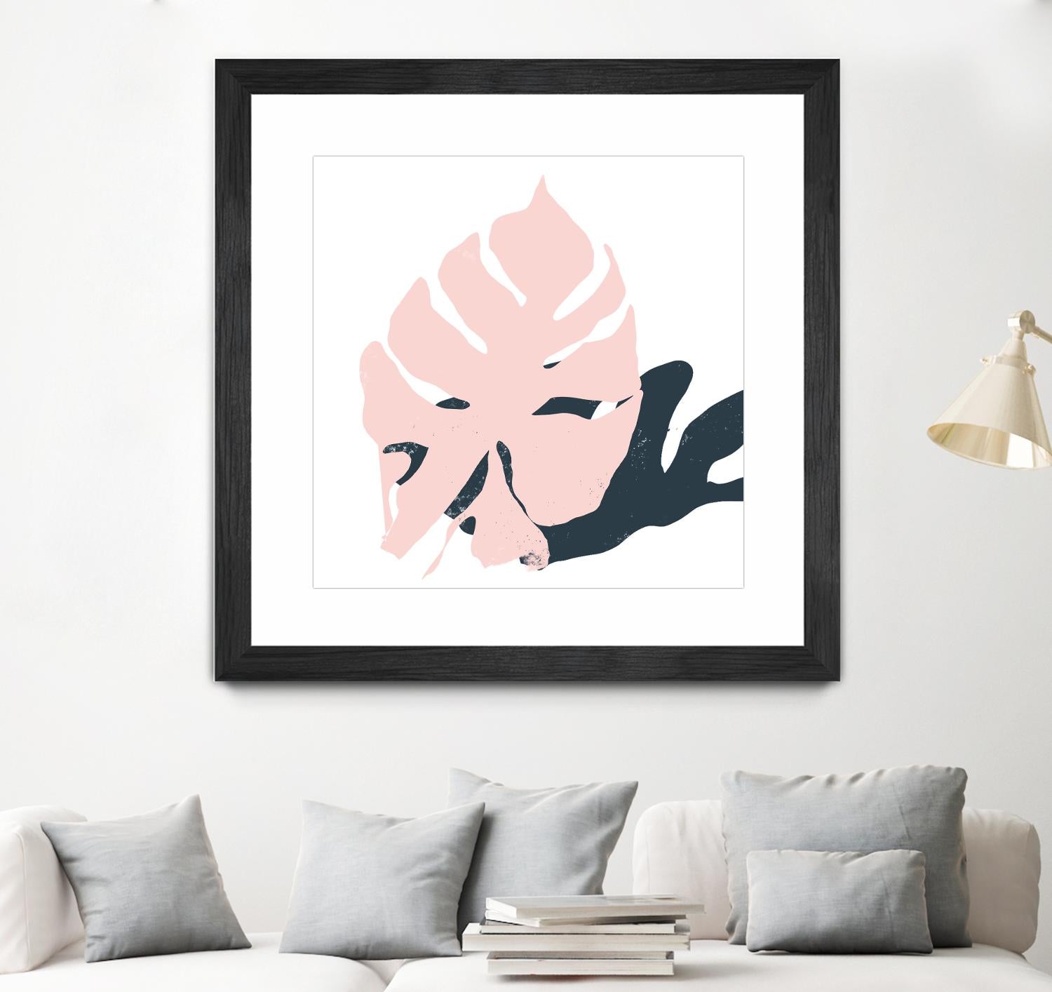 Pink Protector by Niya Christine on GIANT ART - pink contemporary, floral/still life, leaves