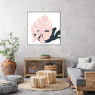 Pink Protector by Niya Christine on GIANT ART - pink contemporary, floral/still life, leaves