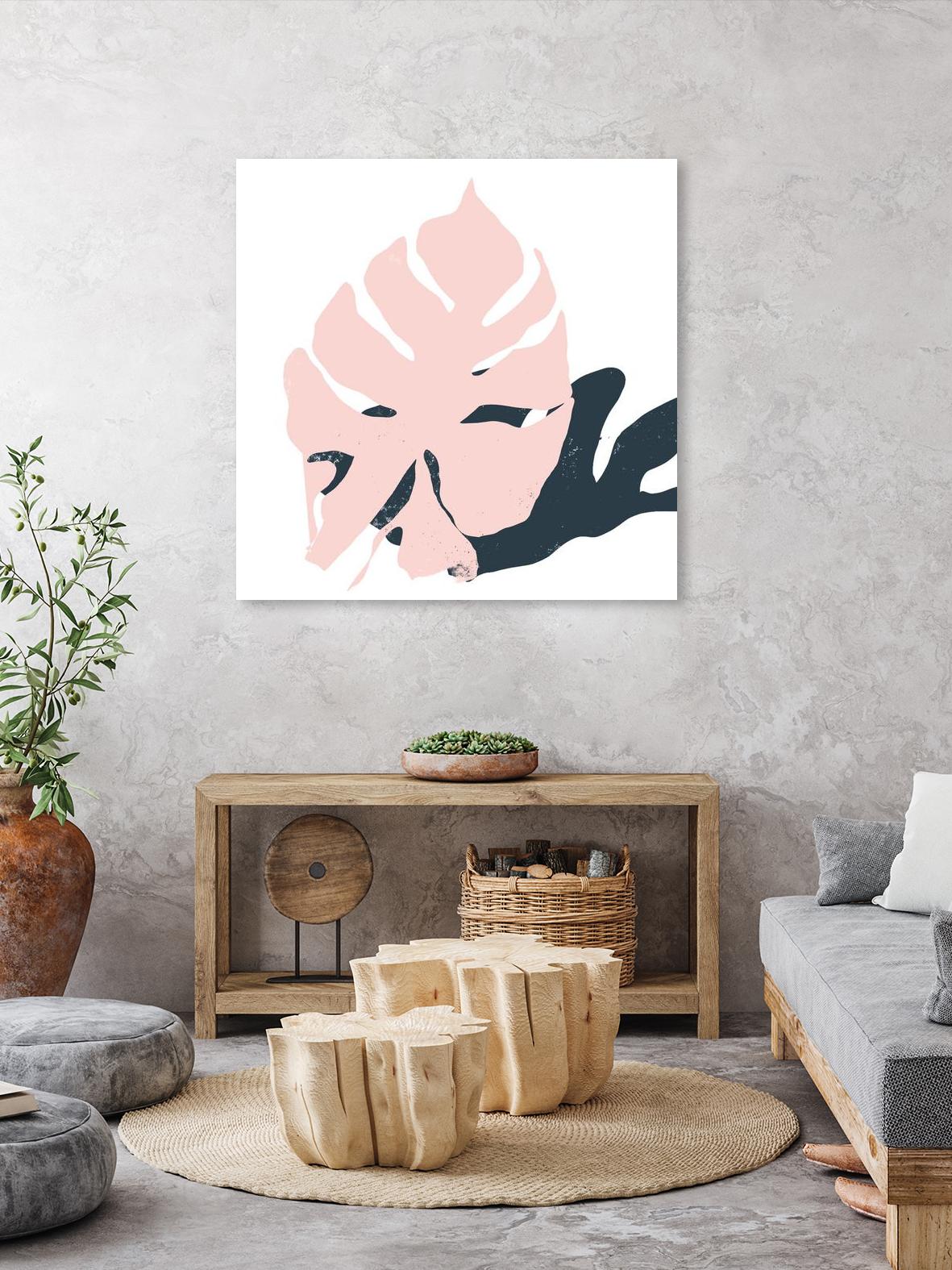 Pink Protector by Niya Christine on GIANT ART - pink contemporary, floral/still life, leaves