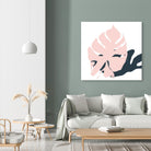 Pink Protector by Niya Christine on GIANT ART - pink contemporary, floral/still life, leaves