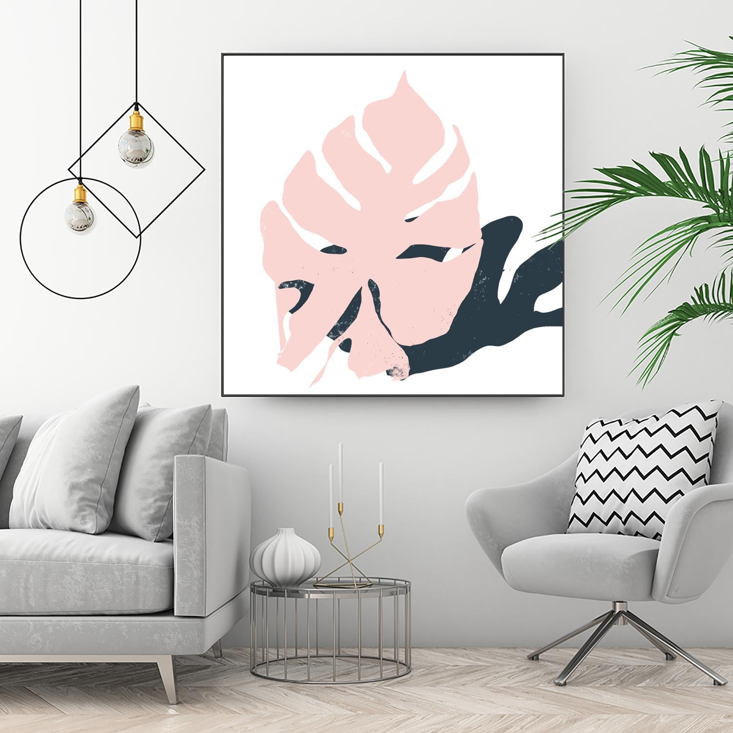 Pink Protector by Niya Christine on GIANT ART - pink contemporary, floral/still life, leaves