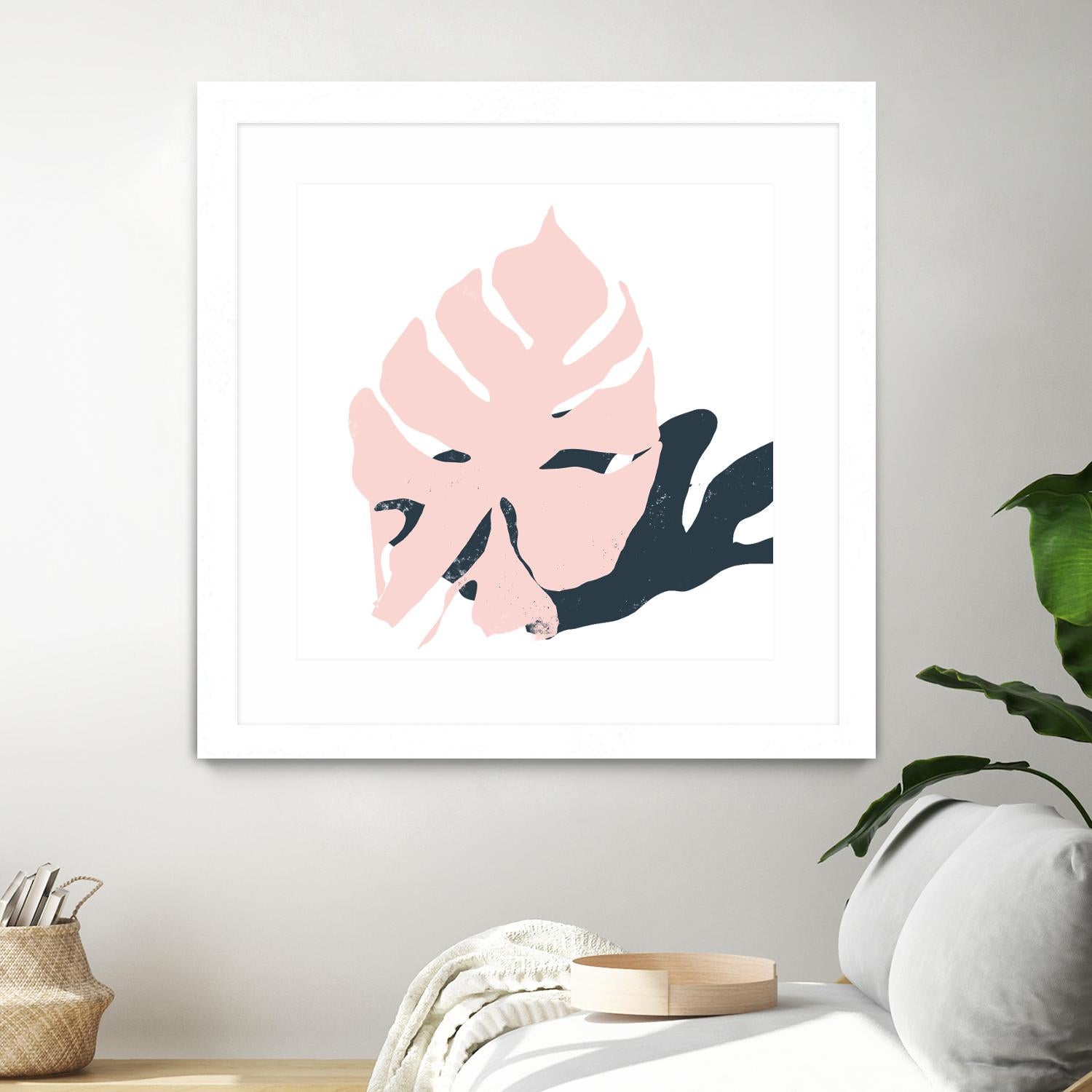 Pink Protector by Niya Christine on GIANT ART - pink contemporary, floral/still life, leaves