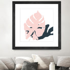 Pink Protector by Niya Christine on GIANT ART - pink contemporary, floral/still life, leaves