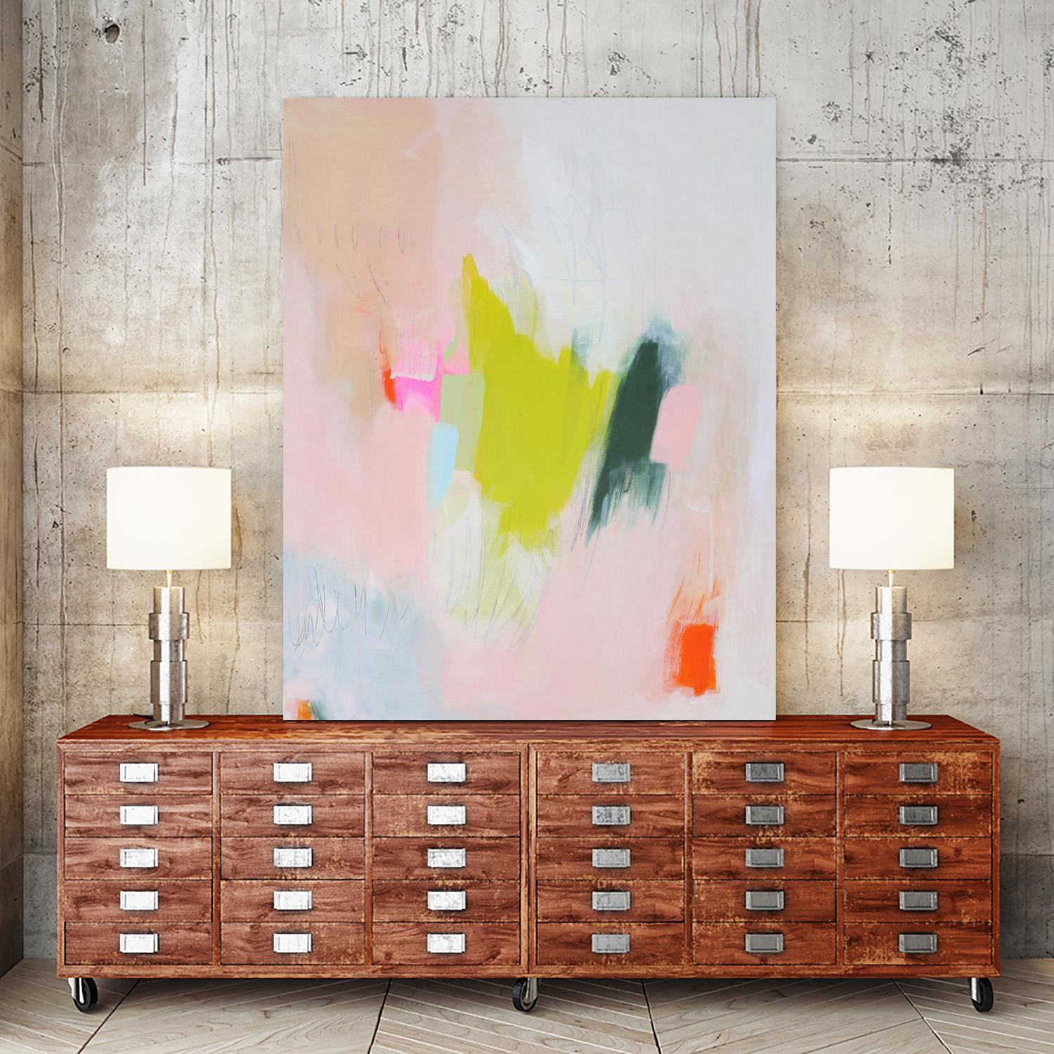 Lucia by Melissa Donoho on GIANT ART - pink abstracts, contemporary