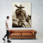 Cowgirl by Lisa Dearing on GIANT ART - beige country look