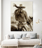 Cowgirl by Lisa Dearing on GIANT ART - beige country look