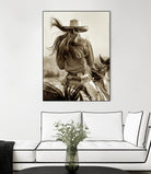 Cowgirl by Lisa Dearing on GIANT ART - beige country look