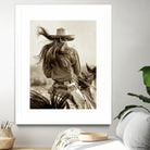 Cowgirl by Lisa Dearing on GIANT ART - beige country look
