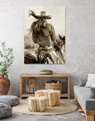 Cowgirl by Lisa Dearing on GIANT ART - beige country look