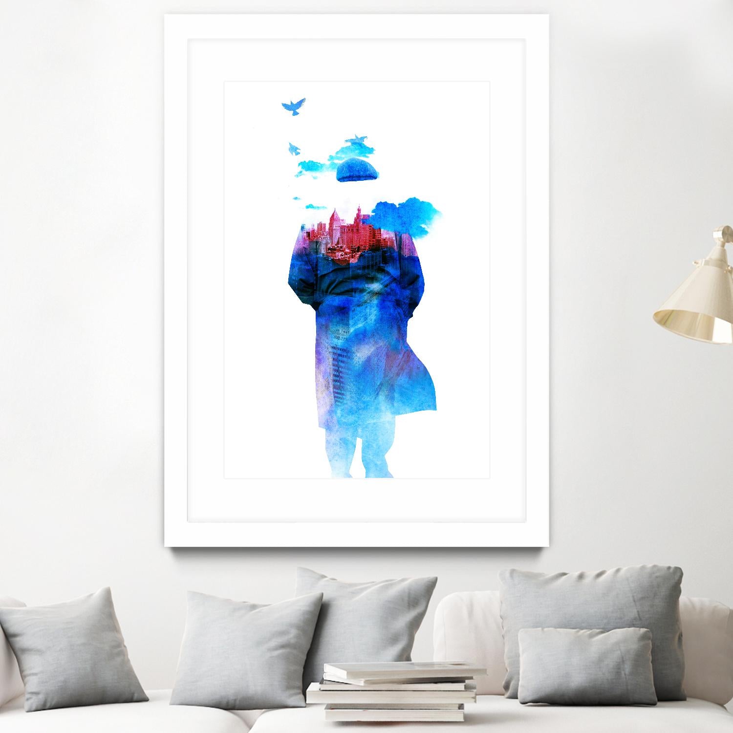 Get Away From Town by Robert Farkas on GIANT ART - white contemporary