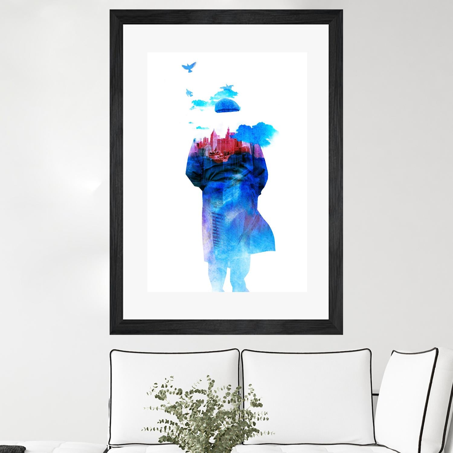 Get Away From Town by Robert Farkas on GIANT ART - white contemporary