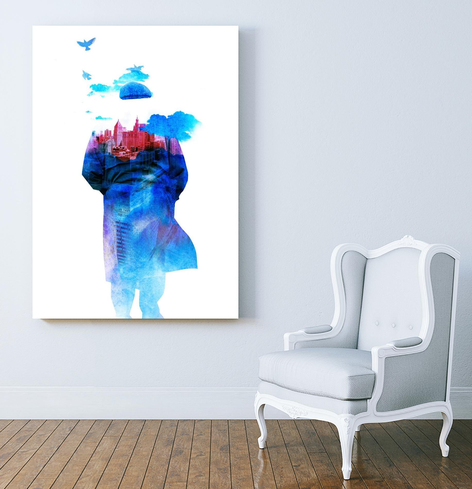 Get Away From Town by Robert Farkas on GIANT ART - white contemporary