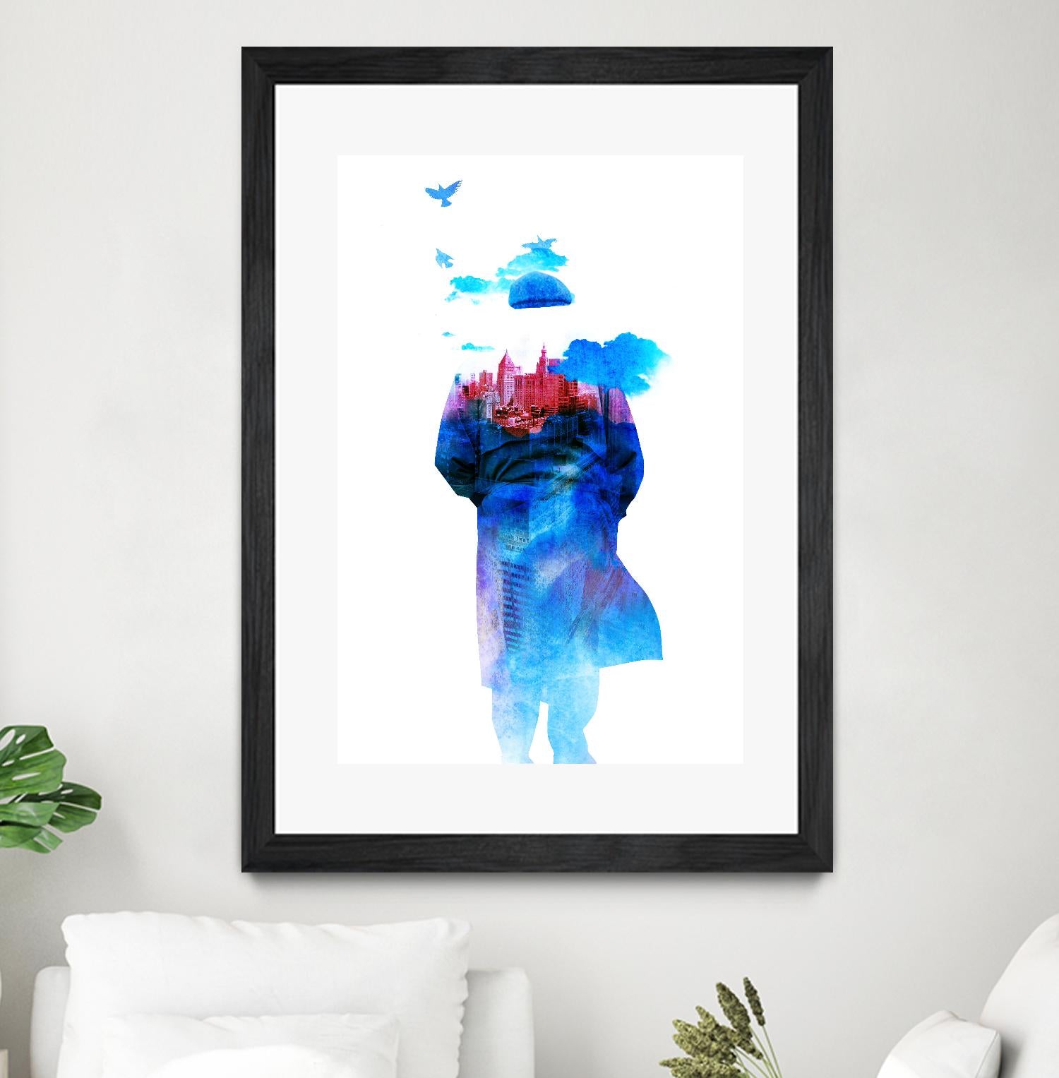 Get Away From Town by Robert Farkas on GIANT ART - white contemporary