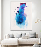 Everybody Flies to London by Robert Farkas on GIANT ART - pink animals