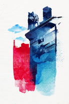 This is my Town by Robert Farkas on GIANT ART - pink city scene