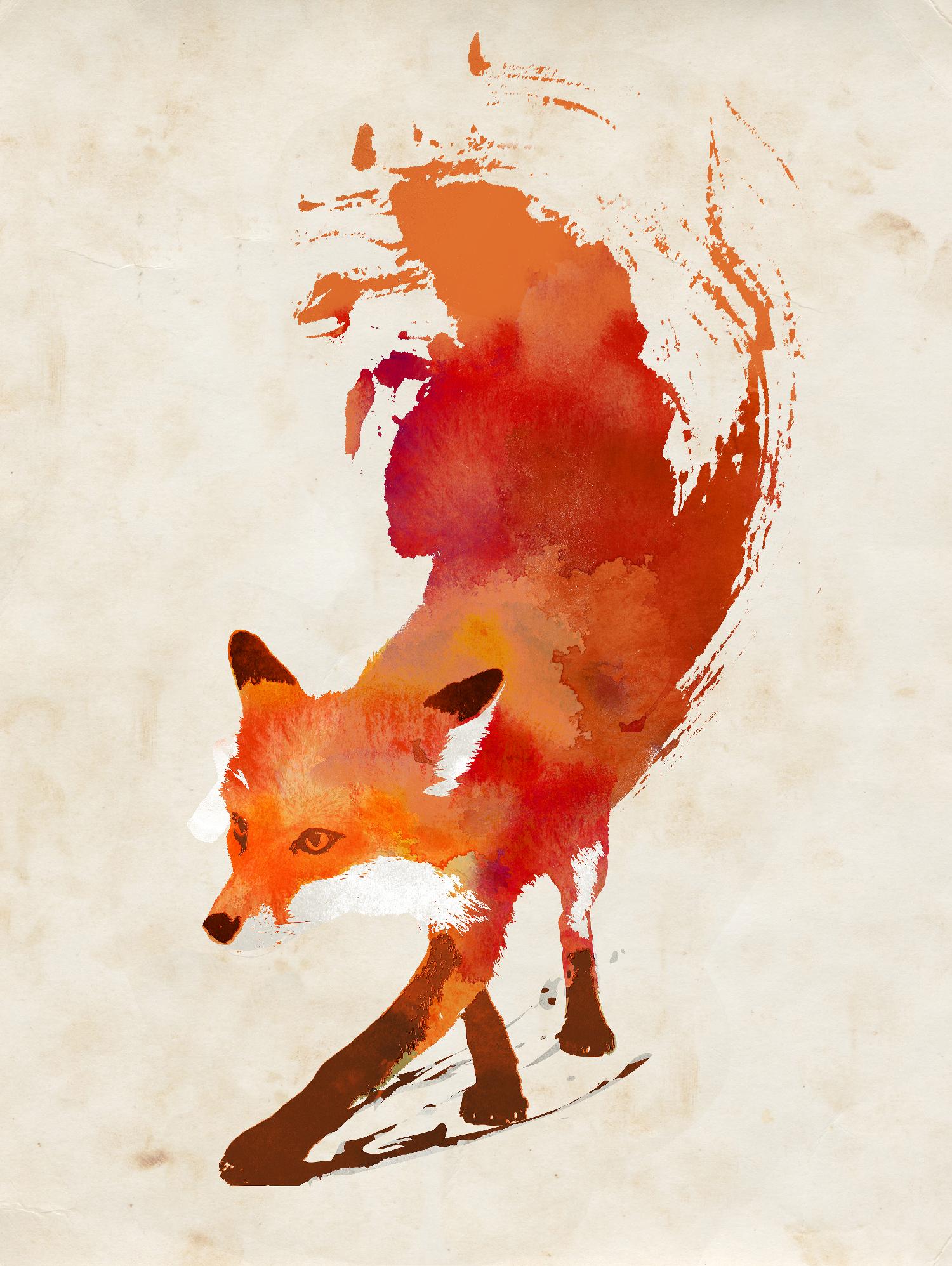 Vulpes Vulpes by Robert Farkas on GIANT ART - beige animals