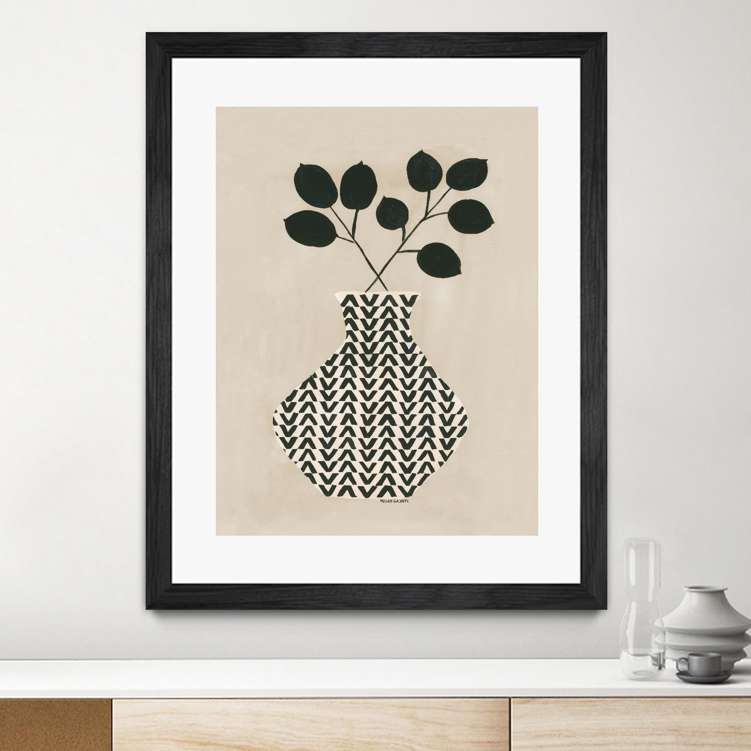 Vadim Vase by Megan Galante on GIANT ART - green contemporary, floral/still life, vases