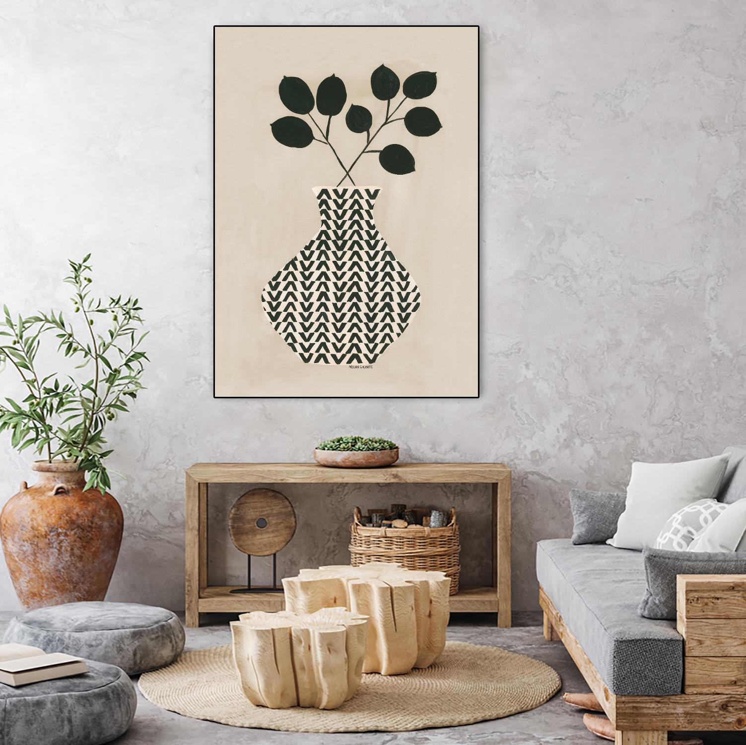 Vadim Vase by Megan Galante on GIANT ART - green contemporary, floral/still life, vases