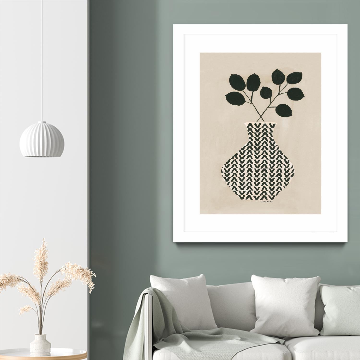 Vadim Vase by Megan Galante on GIANT ART - green contemporary, floral/still life, vases