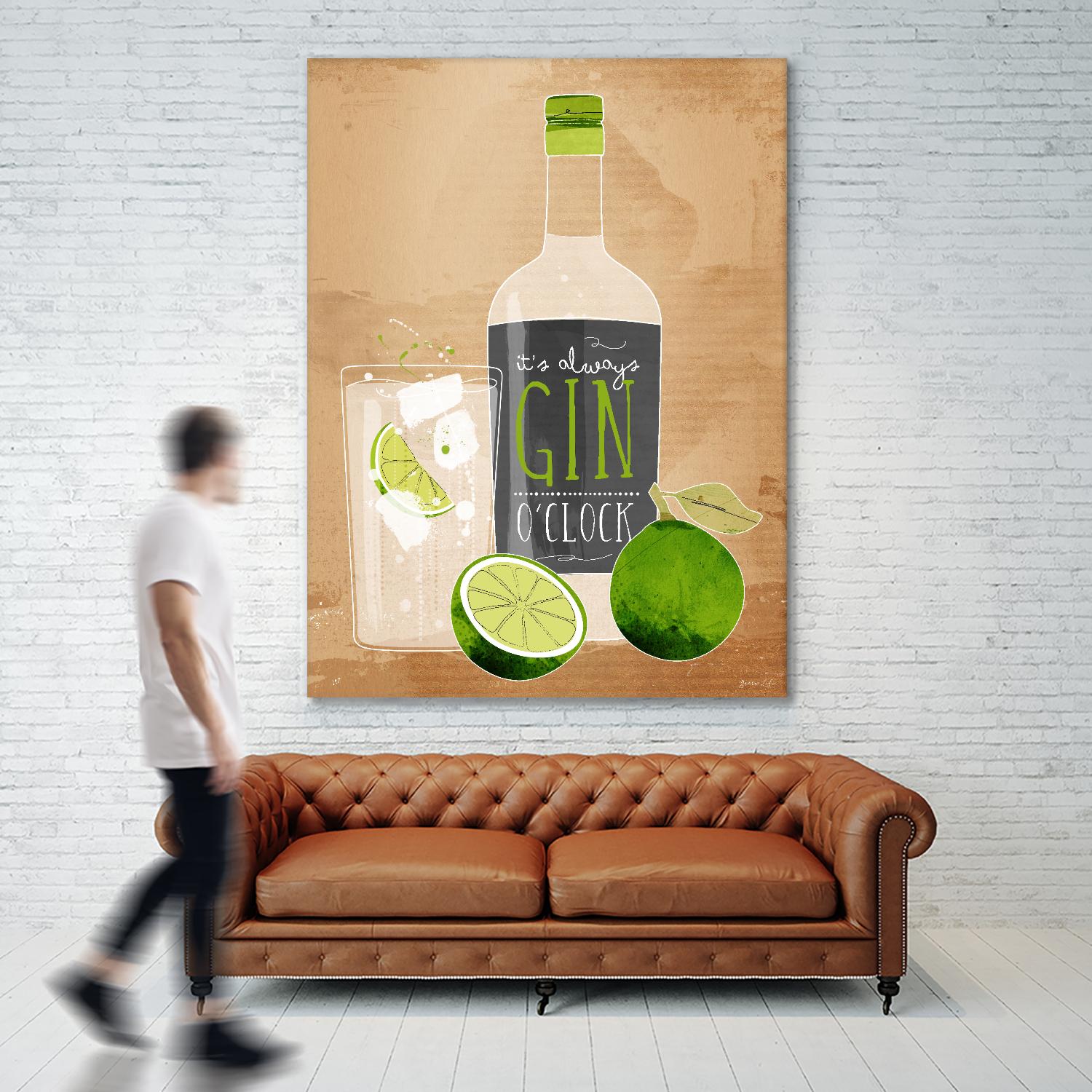 Gin O’Clock by Green Lili on GIANT ART - multicolor cuisine