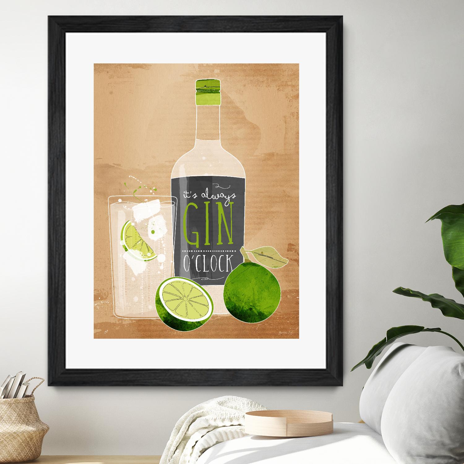 Gin O’Clock by Green Lili on GIANT ART - multicolor cuisine