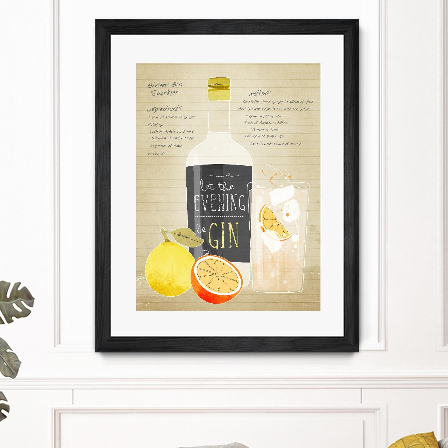 Ginger Gin Sparkler by Green Lili on GIANT ART - multicolor cuisine