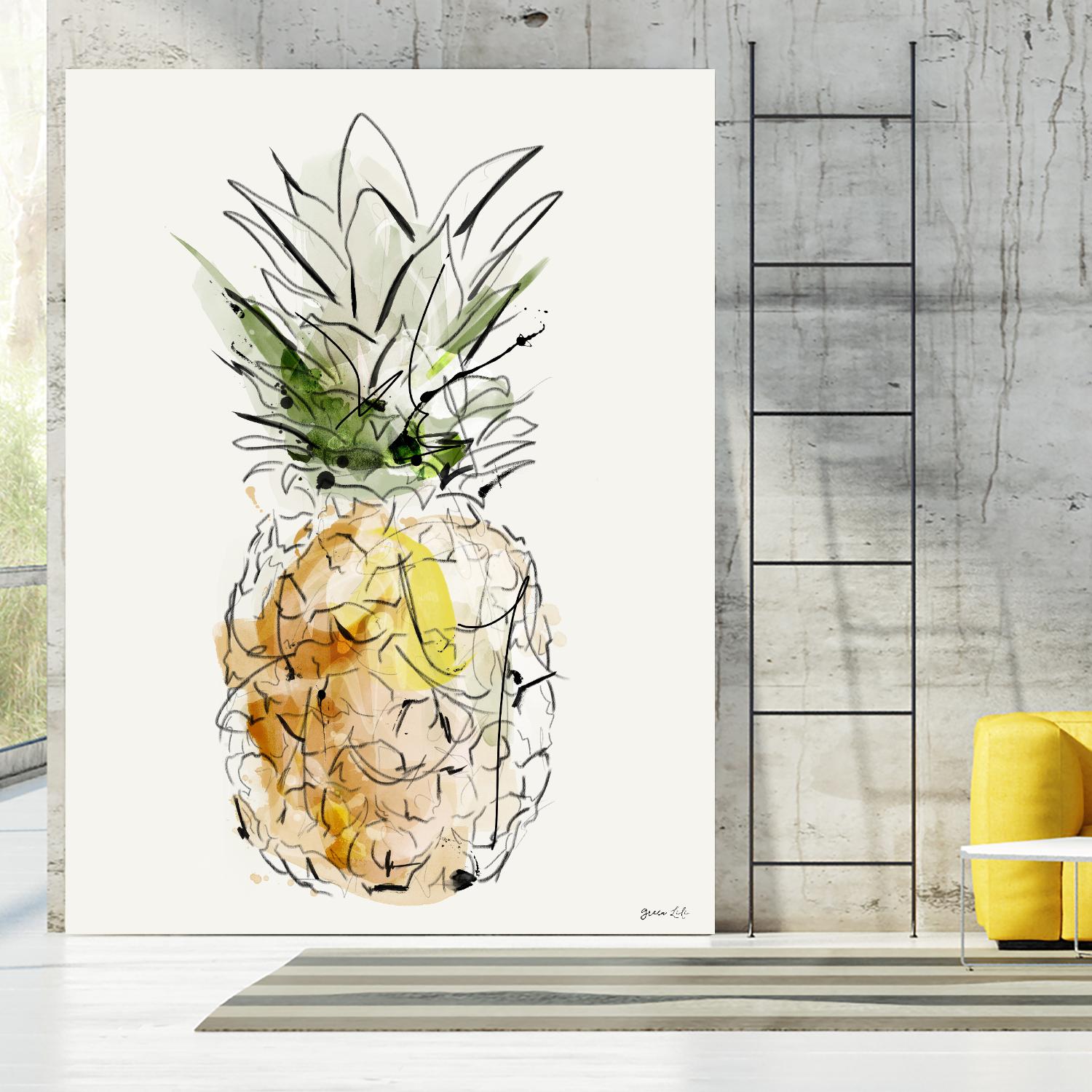 Fine Apple by Green Lili on GIANT ART - multicolor contemporary; cuisine