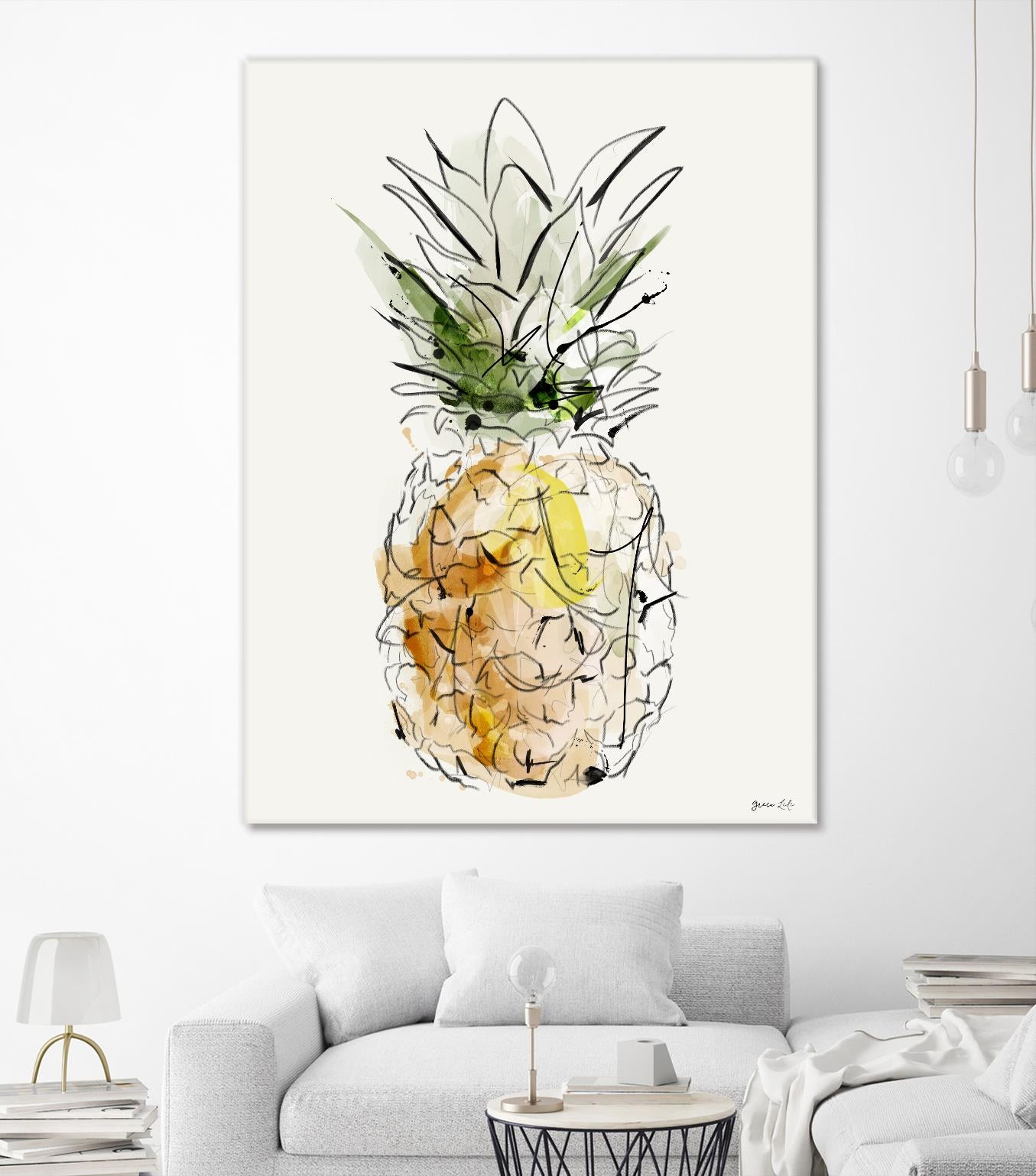 Fine Apple by Green Lili on GIANT ART - multicolor contemporary; cuisine