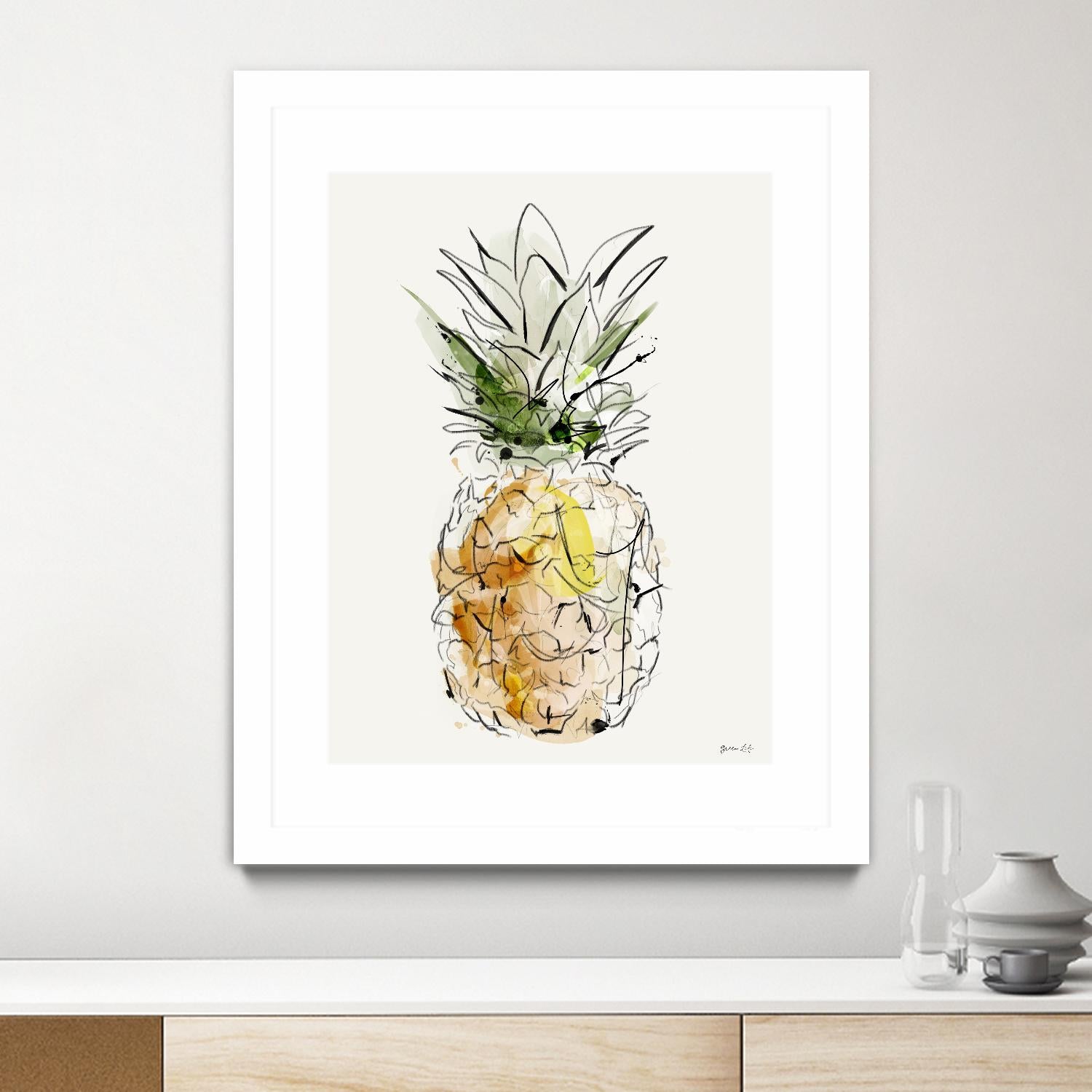 Fine Apple by Green Lili on GIANT ART - multicolor contemporary; cuisine