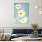 Teal Tones by Sheila Golden on GIANT ART - multicolor contemporary; floral/still life