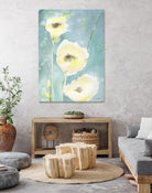 Teal Tones by Sheila Golden on GIANT ART - multicolor contemporary; floral/still life