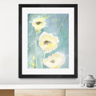 Teal Tones by Sheila Golden on GIANT ART - multicolor contemporary; floral/still life