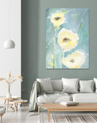 Teal Tones by Sheila Golden on GIANT ART - multicolor contemporary; floral/still life