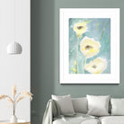 Teal Tones by Sheila Golden on GIANT ART - multicolor contemporary; floral/still life