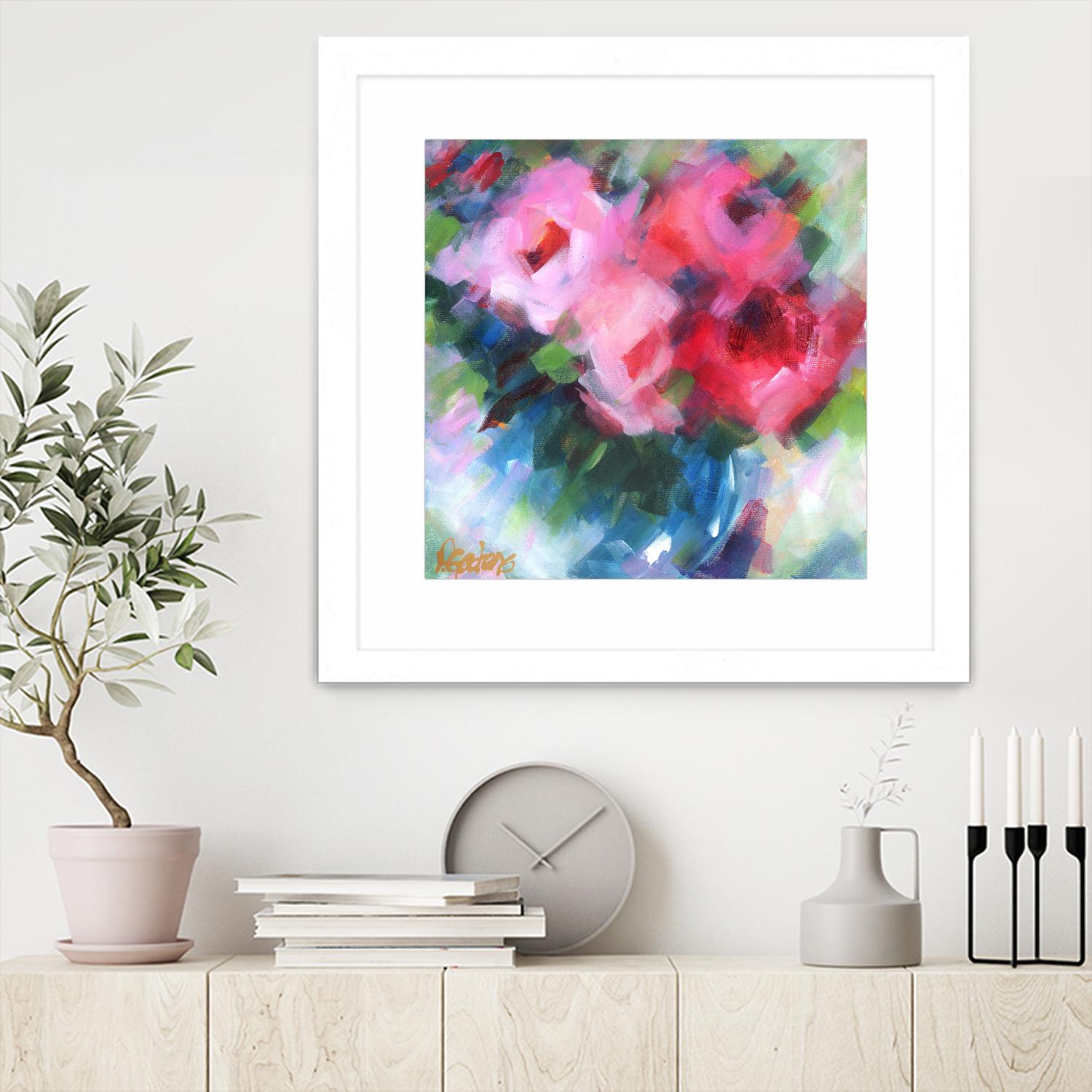 Big Pinks by Pamela Gatens on GIANT ART - multicolor floral/still life