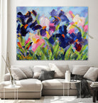 The Iris Show by Pamela Gatens on GIANT ART - multicolor floral/still life; contemporary