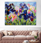 The Iris Show by Pamela Gatens on GIANT ART - multicolor floral/still life; contemporary