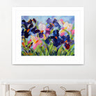 The Iris Show by Pamela Gatens on GIANT ART - multicolor floral/still life; contemporary