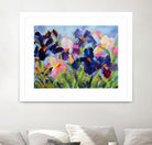 The Iris Show by Pamela Gatens on GIANT ART - multicolor floral/still life; contemporary