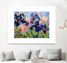 The Iris Show by Pamela Gatens on GIANT ART - multicolor floral/still life; contemporary