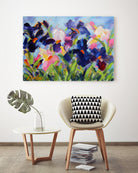 The Iris Show by Pamela Gatens on GIANT ART - multicolor floral/still life; contemporary