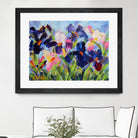 The Iris Show by Pamela Gatens on GIANT ART - multicolor floral/still life; contemporary