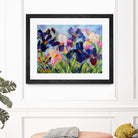 The Iris Show by Pamela Gatens on GIANT ART - multicolor floral/still life; contemporary