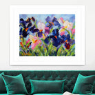 The Iris Show by Pamela Gatens on GIANT ART - multicolor floral/still life; contemporary