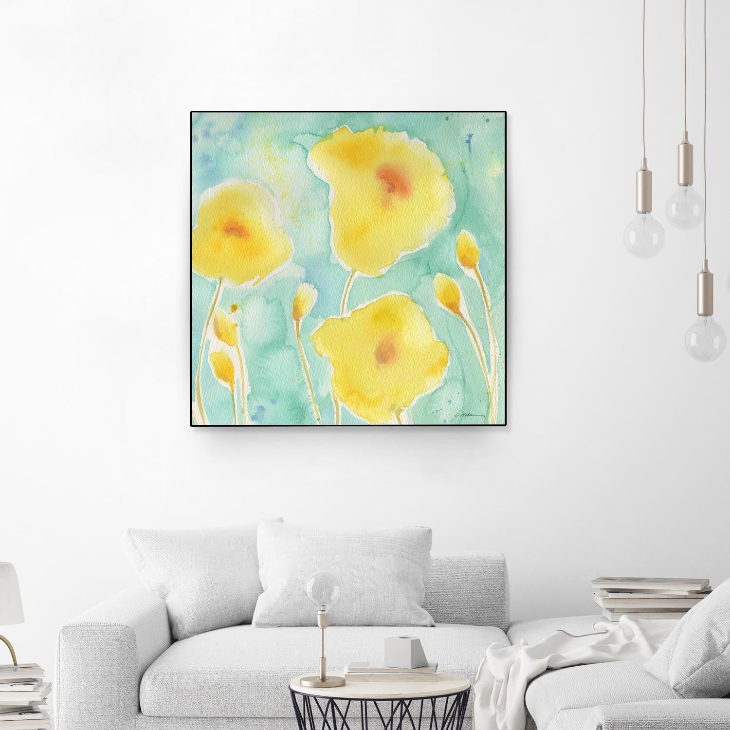 Summer Rain #3 by Sheila Golden on GIANT ART - multicolor floral/still life; contemporary