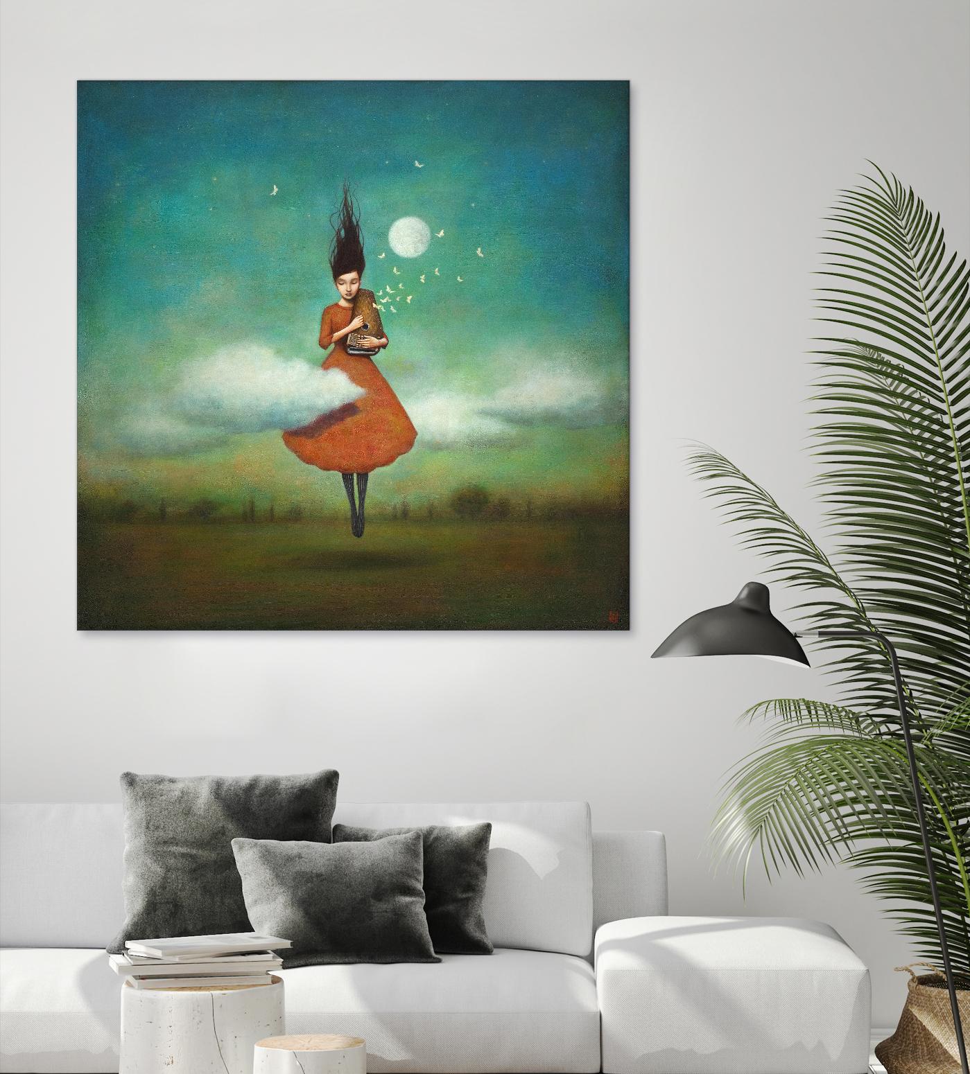 High Notes for Low Cloud by Duy Huynh on GIANT ART - green fantastic