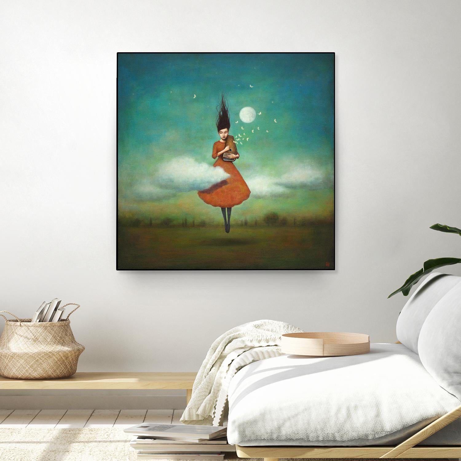 High Notes for Low Cloud by Duy Huynh on GIANT ART - green fantastic