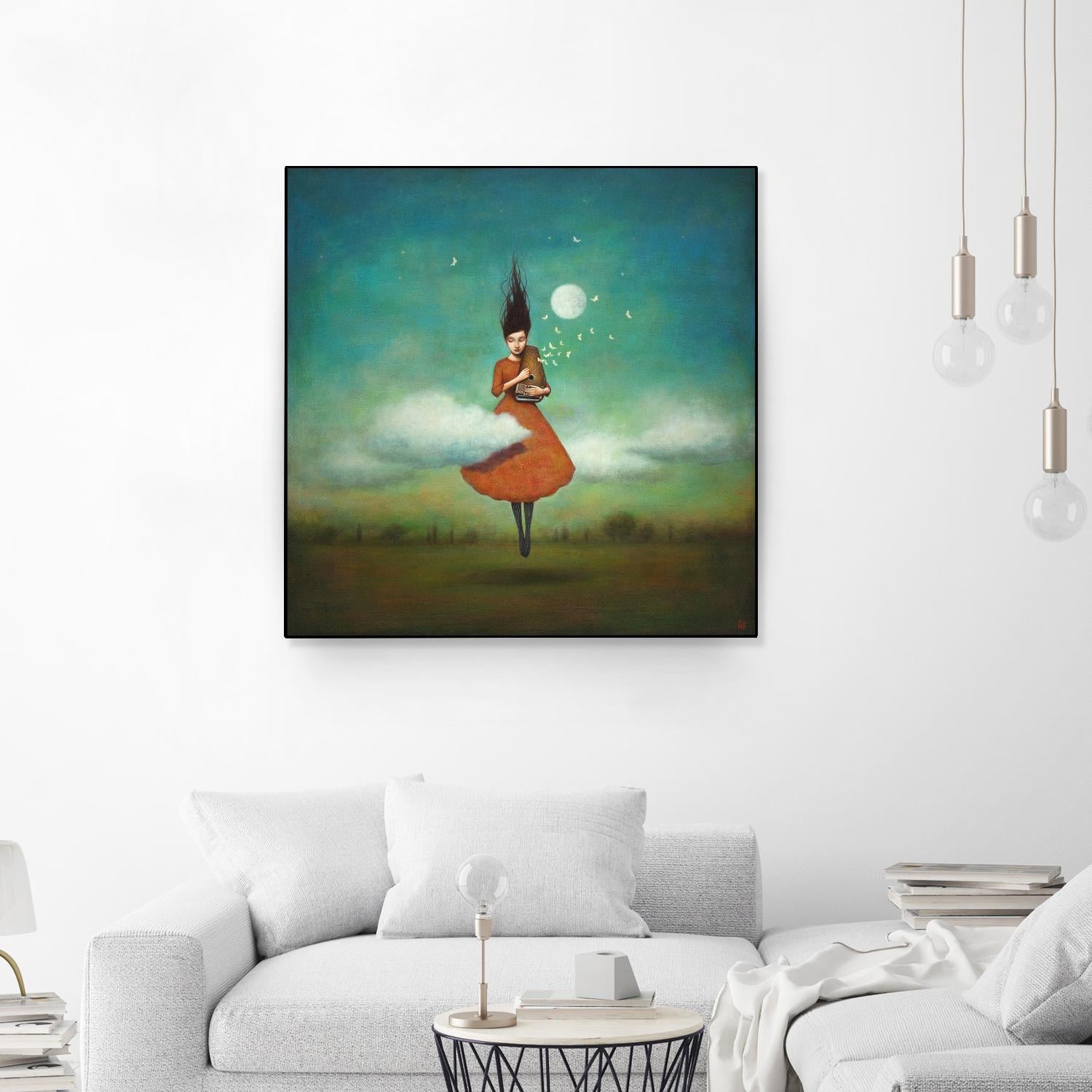 High Notes for Low Cloud by Duy Huynh on GIANT ART - green fantastic